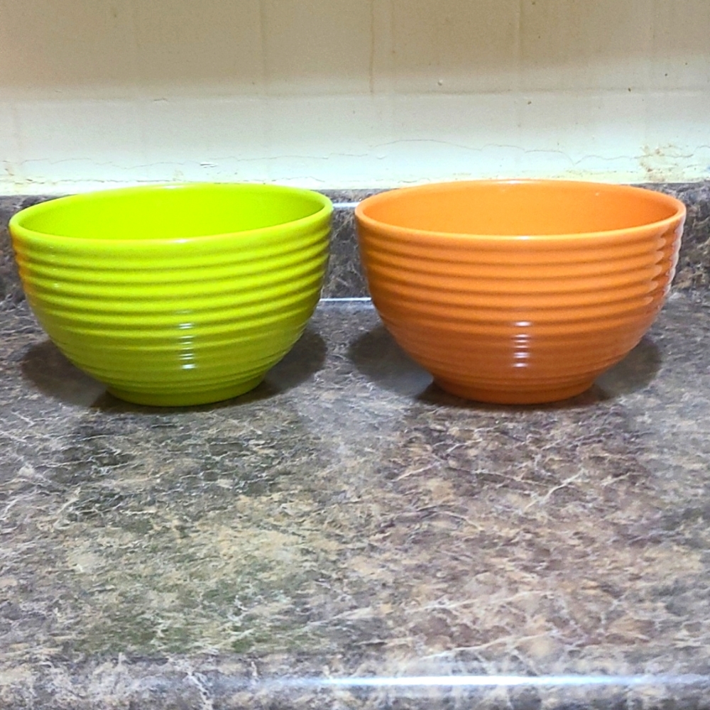 Colorful salad bowls